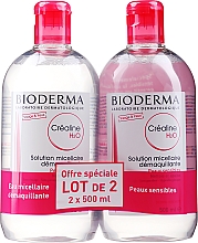 Kup PRZECENA! Zestaw - Bioderma Crealine H2O Solution Micellaire (micel/water/2x500ml) *