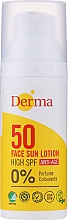 Przeciwsłoneczny balsam przeciwstarzeniowy do twarzy SPF 50 - Derma Sun Face Lotion Anti-Age — Zdjęcie N4