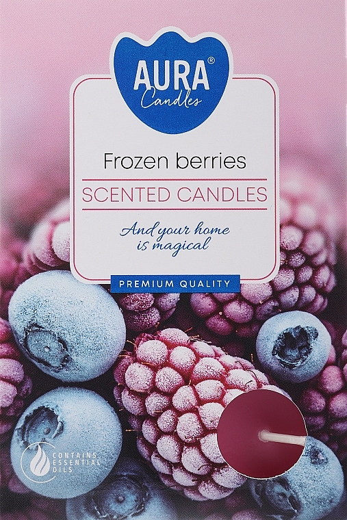 Zestaw podgrzewaczy Mrożone jagody - Bispol Frozen Berries Scented Candles — Zdjęcie N1