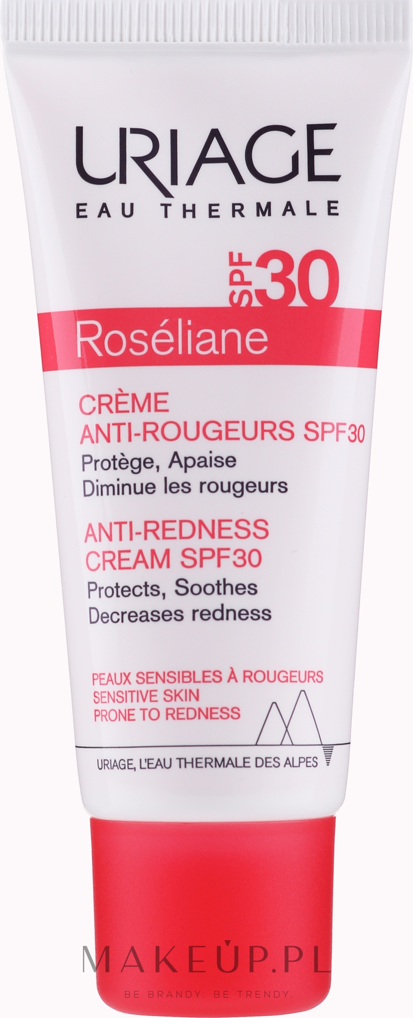 Krem na zaczerwienienia do twarzy SPF 30 - Uriage Roséliane Anti-Redness Cream — Zdjęcie 40 ml
