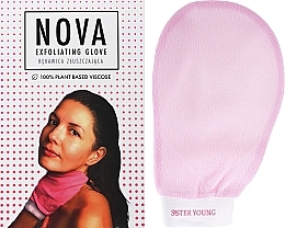 Złuszczająca rękawica do ciała, różowa - Sister Young Exfoliating Glove Pink — Zdjęcie N2