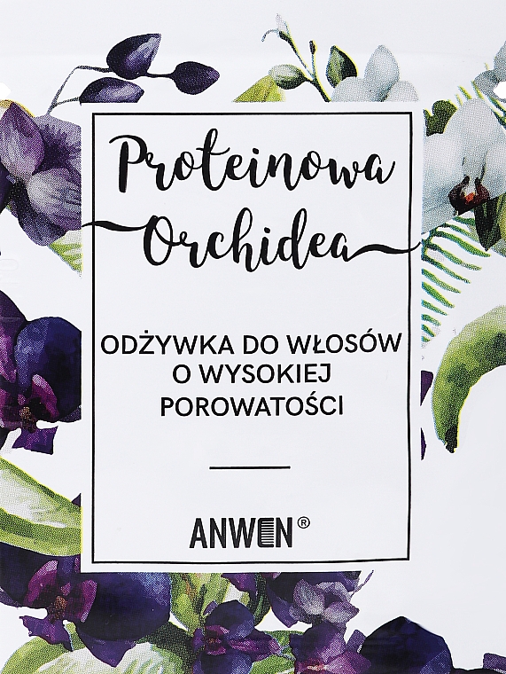 Proteinowa odżywka do włosów o wysokiej porowatości - Anwen Protein Orchid (próbka) — Zdjęcie N1