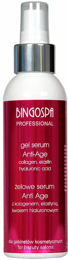 Żelowe serum anti-age z kolagenem, elastyną i kwasem hialuronowym - BingoSpa Artline Anti-Age Gel Serum — Zdjęcie 150 g