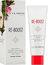 Rozświetlający żel-krem koloryzujący do twarzy - Clarins Re-Boost Healthy Glow Tinted Gel-Cream — Zdjęcie N2