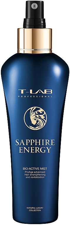 Spray wzmacniający i zapobiegający starzeniu się włosów - T-Lab Professional Sapphire Energy Bio-Active Mist — Zdjęcie N1
