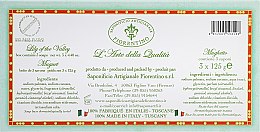 Zestaw mydeł w kostce Konwalia - Saponificio Artigianale Fiorentino Lily Of The Valley (3 x soap 125 g) — Zdjęcie N3