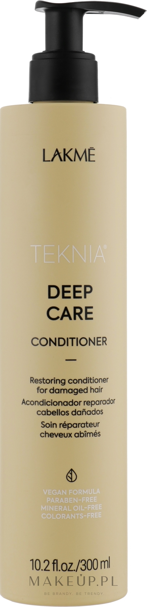 Odbudowująca odżywka do włosów zniszczonych - Lakmé Teknia Deep Care Conditioner — Zdjęcie 300 ml
