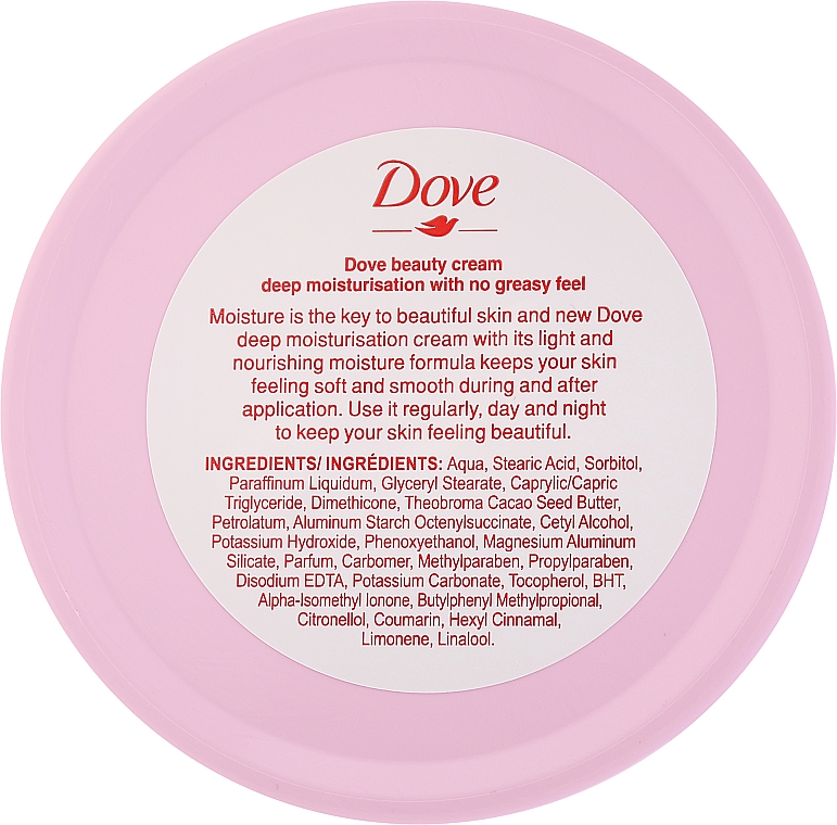 Nawilżający krem do ciała o lekkiej odżywczej formule - Dove Beauty Cream — фото N2