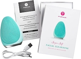 Kup Szczoteczka do twarzy, turkusowa - Manna Extra Gentle Facial Cleanser & Massager