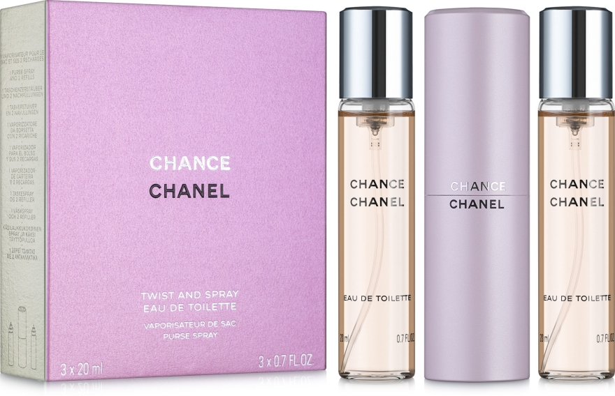 Chanel Chance - Woda toaletowa (purse spray + dwa wymienne wkłady) — Zdjęcie N1