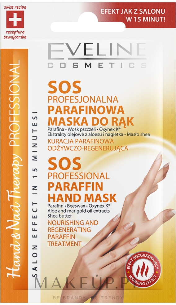 SOS profesjonalna parafinowa maska do rąk - Eveline Cosmetics Hand & Nail Therapy — Zdjęcie 7 ml
