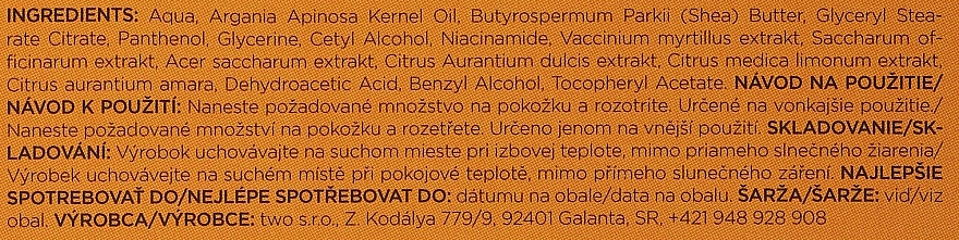 Złuszczający krem do ciała - Two Cosmetics Exfoliating Body Cream — Zdjęcie N2