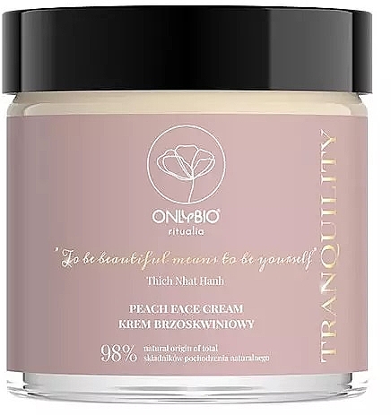 Krem do twarzy z ekstraktem z brzoskwini - Only Bio Ritualia Tranquility Peach Face Cream — Zdjęcie N1