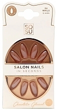 Zestaw sztucznych paznokci - Sosu by SJ Salon Nails In Seconds Chocolate Glazed — Zdjęcie N1
