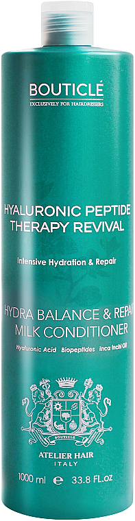 Odżywka do włosów rozjaśnianych i blond - Bouticle Hyaluronic Peptide Therapy Revival Hydra Balance&Repair Milk Conditioner — Zdjęcie N1