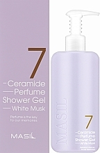 Żel pod prysznic o zapachu jaśminu i piżma - Masil 7 Ceramide Perfume Shower Gel White Musk — Zdjęcie N2