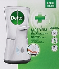 Kup Bezdotykowy aplikator mydła w płynie + wkład aloesowy - Dettol Soft On Skin Aloe Vera&Vitamin E