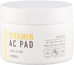 Wygładzające płatki do oczyszczania skóry twarzy - A'pieu Vitamin AC Pad — Zdjęcie N2