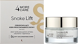 PRZECENA! Rewitalizujący krem ​​do twarzy na noc - More4Care Snake Lift Rebuilding Anti-Wrinkle Night Cream * — Zdjęcie N2