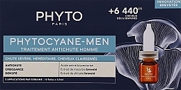 Kup PRZECENA! Ampułki przeciw wypadaniu włosów dla mężczyzn - Phyto Phytocyane Men Treatment *