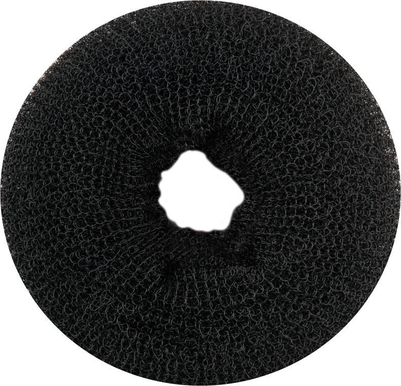 Czarny donut do włosów (11 cm) - Titania — Zdjęcie N1