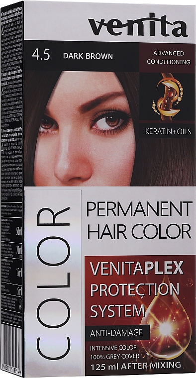 Trwała farba do włosów z systemem ochrony koloru - Venita Plex Protection System — Zdjęcie N1