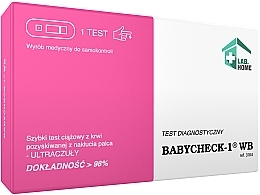 Test ciążowy z krwi - Lab.Home Babycheck-1 WB — Zdjęcie N1