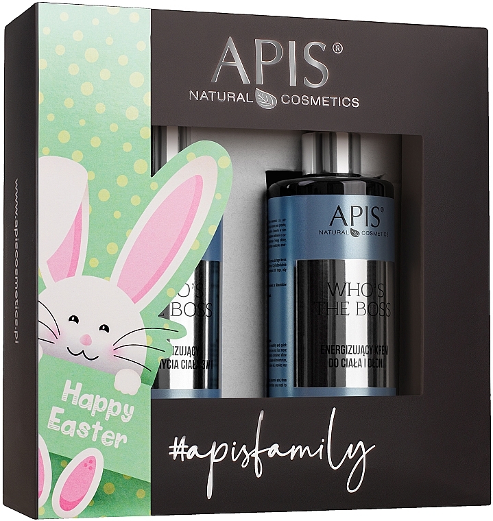 Zestaw do kąpieli - APIS Professional Happy Easter Who's The Boss (h/cr/300ml + sh/gel/300ml) — Zdjęcie N1