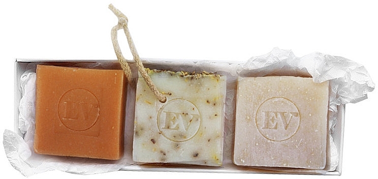 WYPRZEDAŻ Zestaw ręcznie robionych mydeł w kostce - Ecce Vita Soft -Spring Bloom -Coco Love Soap (soap/3x100 g) * — Zdjęcie N1