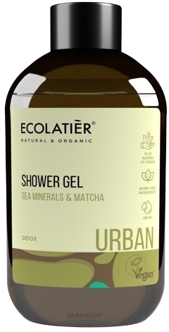 Detoksujący żel pod prysznic Morskie minerały i matcha - Ecolatier Urban Shower Gel — Zdjęcie 600 ml