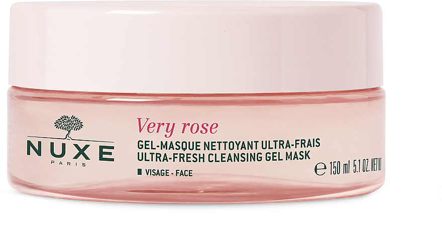Ultra-odświeżająca żelowa maseczka oczyszczająca do twarzy - Nuxe Very Rose Ultra-Fresh Cleansing Gel Mask — Zdjęcie N1