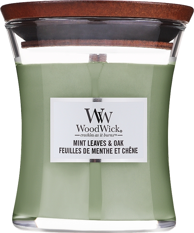 Świeca zapachowa - WoodWick Ellipse Mint Leaves & Oak — Zdjęcie N1