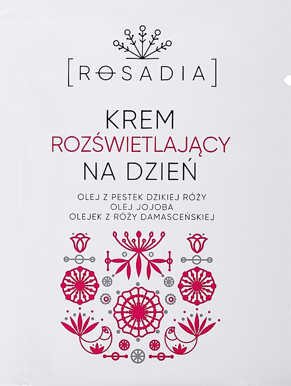 Rozświetlający krem do twarzy na dzień - Rosadia Face Day Cream (próbka) — Zdjęcie N1