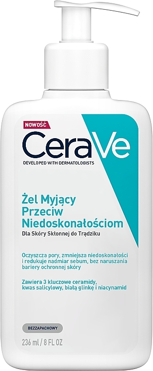 PRZECENA! Żel myjący przeciw niedoskonałościom - CeraVe * — Zdjęcie N2