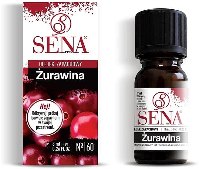 Olejek aromatyczny Żurawina - Sena Aroma Oil №60 Cranberries — Zdjęcie N1