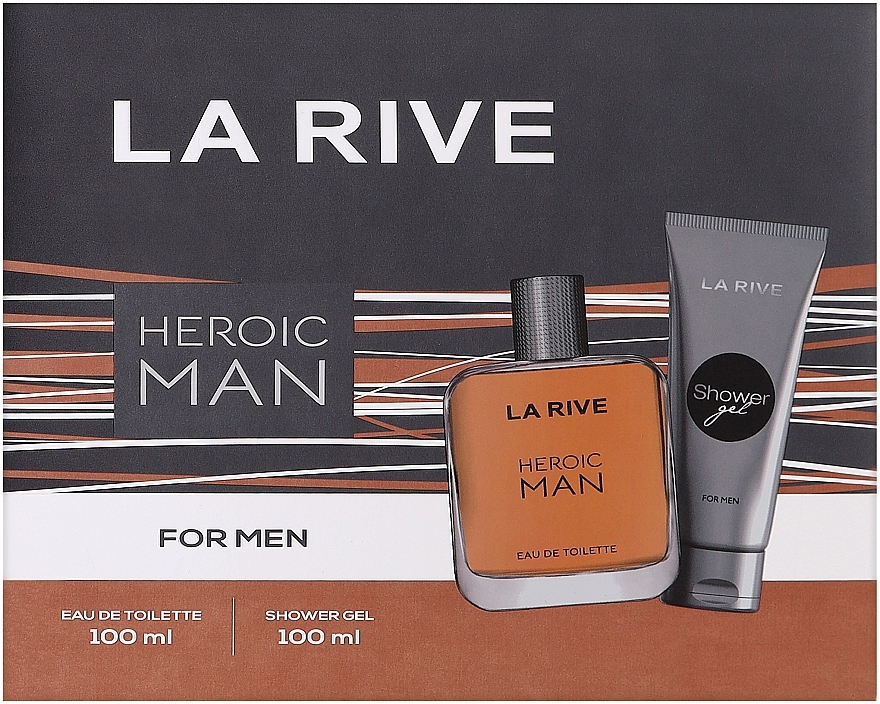 La Rive Heroic Man - Zestaw (edt 100 ml + sh/gel 100 ml) — Zdjęcie N1