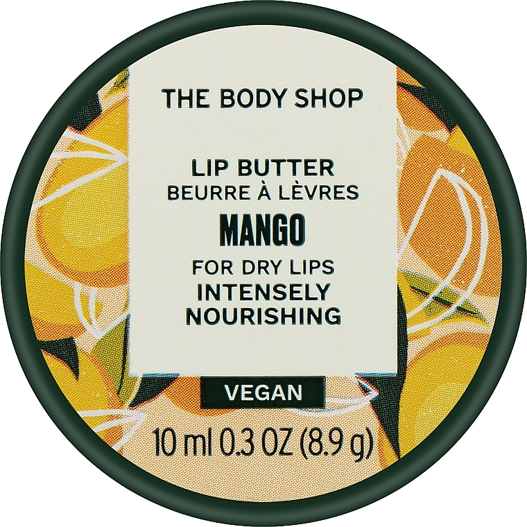 Intensywnie odżywczy olejek do suchych ust Mango - The Body Shop Mango Lip Butter For Dry Lips Intensely Nourishing — Zdjęcie N1