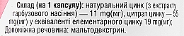 Suplement diety Cytrynian cynku Plus, 450 mg - Vansiton — Zdjęcie N3