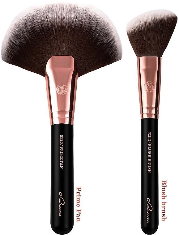 Zestaw pędzli do makijażu, 14 szt. - Luvia Cosmetics Black Diamond Essential Brushes Set — Zdjęcie N6