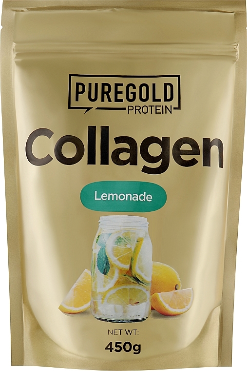 Kolagen z witaminą C i cynkiem, lemoniada - Pure Gold Collagen Marha — Zdjęcie N2