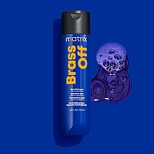 Szampon chroniący kolor włosów farbowanych - Matrix Total Results Brass Off Blue Shampoo For Brunettes — Zdjęcie N11