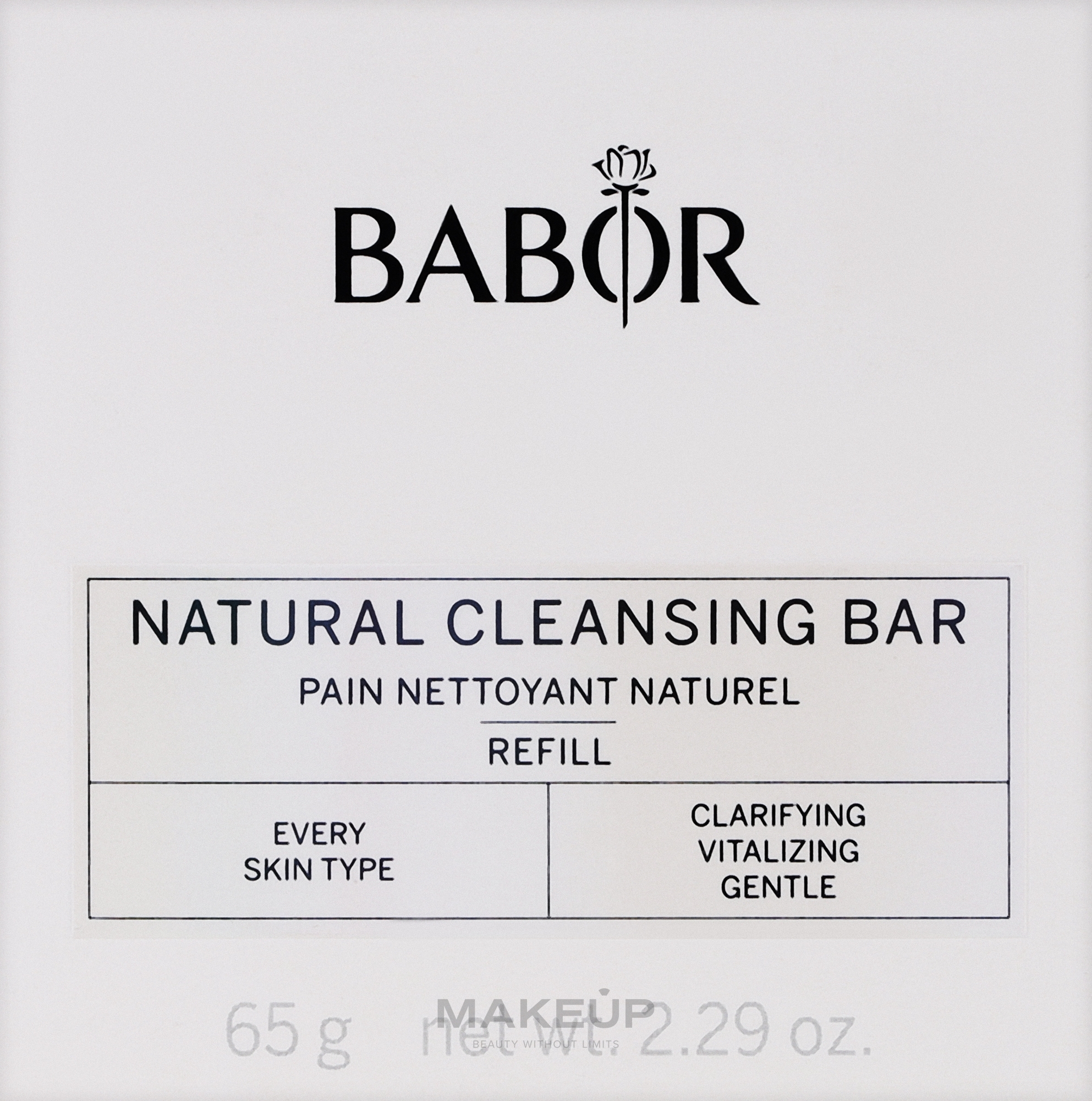 Naturalny środek do mycia twarzy w formie mydła - Babor Natural Cleansing Bar — Zdjęcie 65 g