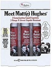 Zestaw matowych pomadek (lipstick 3 x 7.4 ml) - The Balm Meet Matte Hughes Kit — Zdjęcie N1
