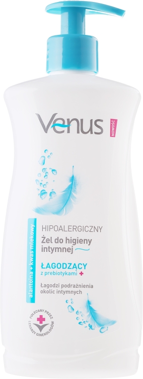 Hipoalergiczny łagodzący żel do higieny intymnej (z pompką) - Venus — Zdjęcie N3