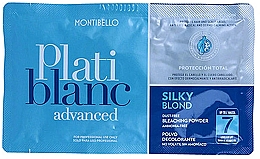 Puder do rozjaśniania włosów, 7 tonów - Montibello Platiblanc Advanced Silky Blond Bleaching Powder 7 — Zdjęcie N3