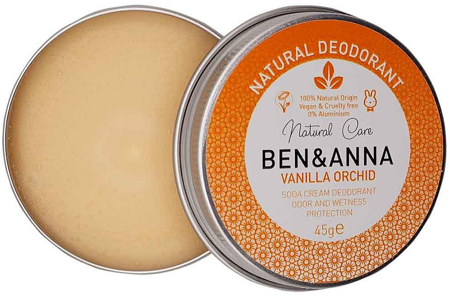 Naturalny dezodorant w kremie - Ben & Anna Vanilla Orchid Soda Cream Deodorant — Zdjęcie N1