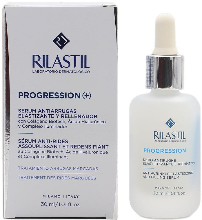 Serum do twarzy - Rilastil Progression ( + ) Elasticising and Plumping Anti-Wrinkle Serum — Zdjęcie N1