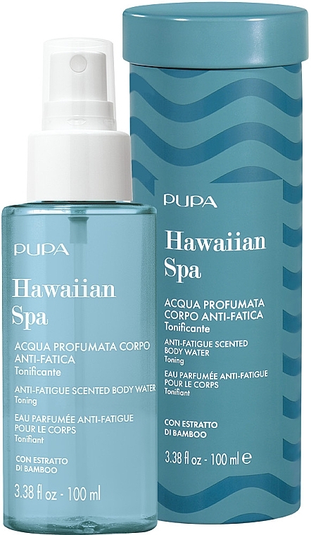 Zestaw - Pupa Hawaiian Spa Kit 2023 (scented/water/100ml + box) — Zdjęcie N1