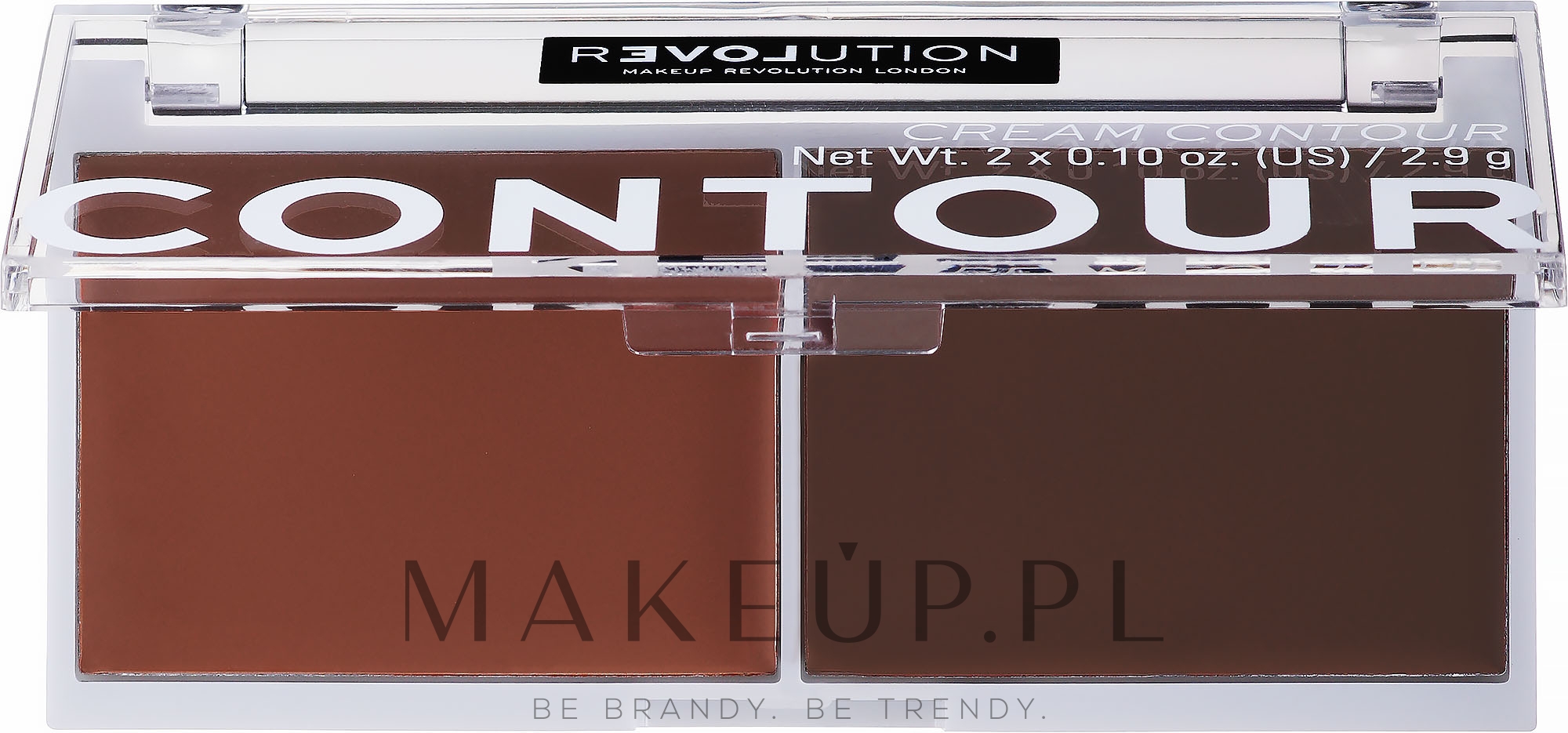 Paleta do makijażu - Relove By Revolution Cream Contour Duo — Zdjęcie Dark