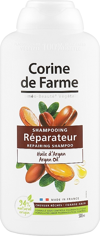 Szampon rewitalizujący z olejem arganowym - Corine De Farme Shampoo — Zdjęcie N1